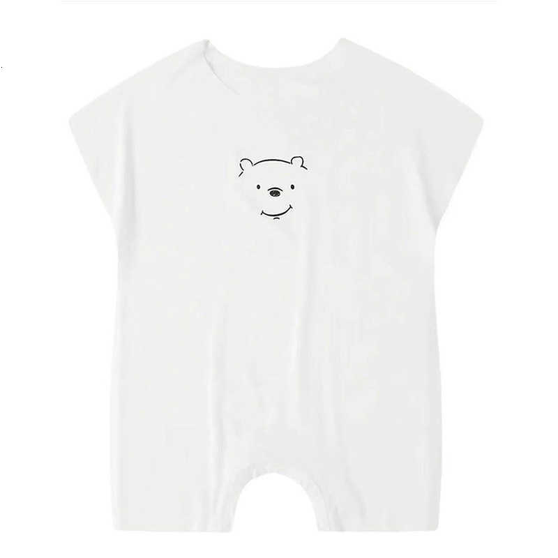 Baby Jumpsuits Baby short sleeved jumpsuit a touch for newborns summer thin baby clothes cartoon jumpsuit crawling suit