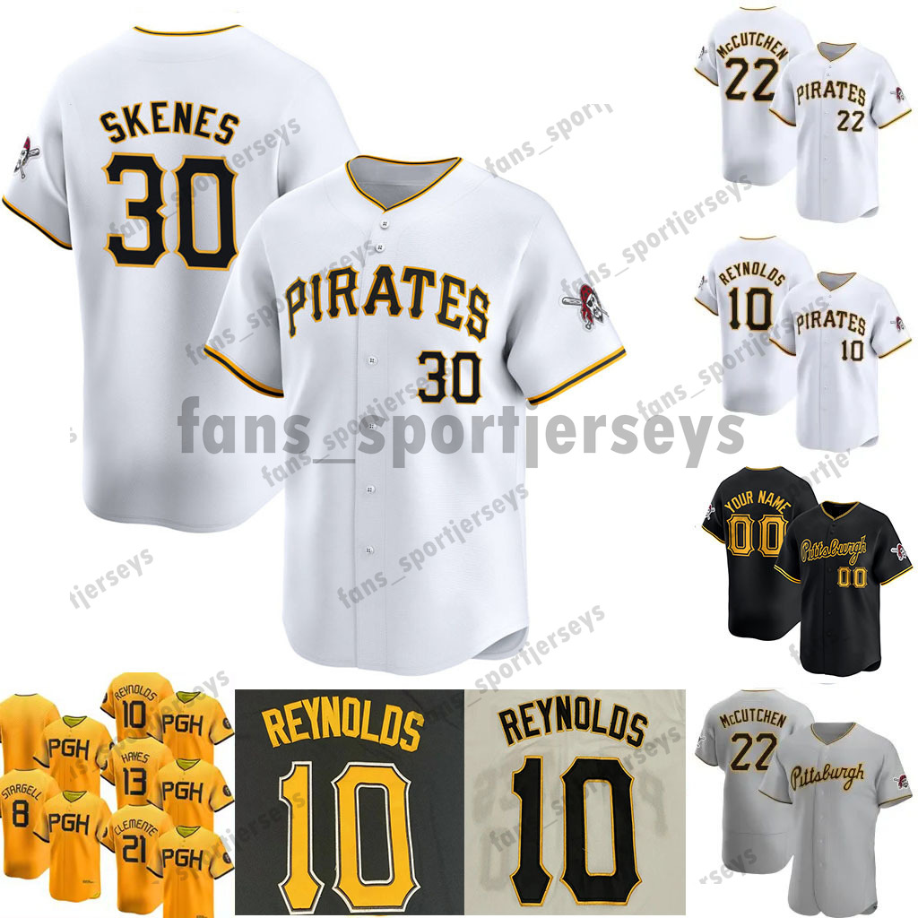 30 Paul Skenes 2024 Pirates Jersey Andrew 22 McCutchen Henry Davis Aroldis Chapman Rowdy Tellez Bryan Reynolds Oneil Cruz A. Taylor Edward Olivares Hayes Pittsburgh