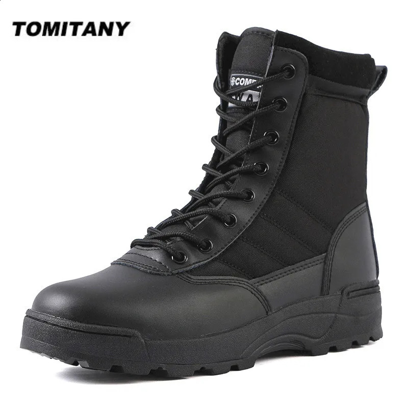 Tactical Military Boots Men Boots Special Force Desert Combat Army Boots Outdoor Hiking Boots Ankle Shoes Men Work Safty Shoes 240606