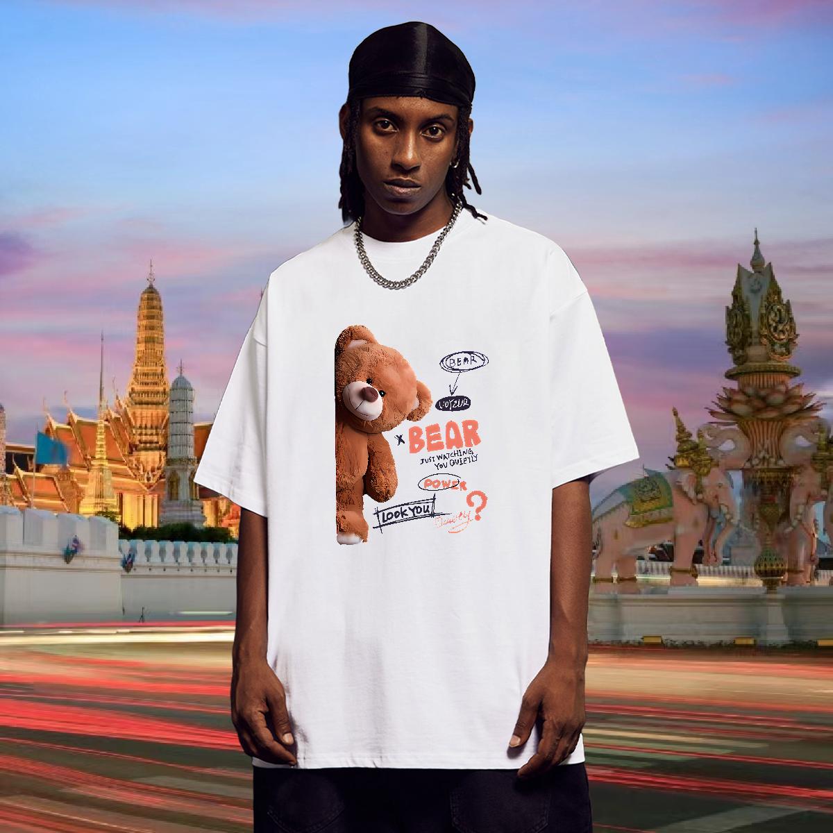 Soft Man T Shirts Street Casual Breathable Crew Neck Cotton Men Tshirts 2024 DIY Anime Tops