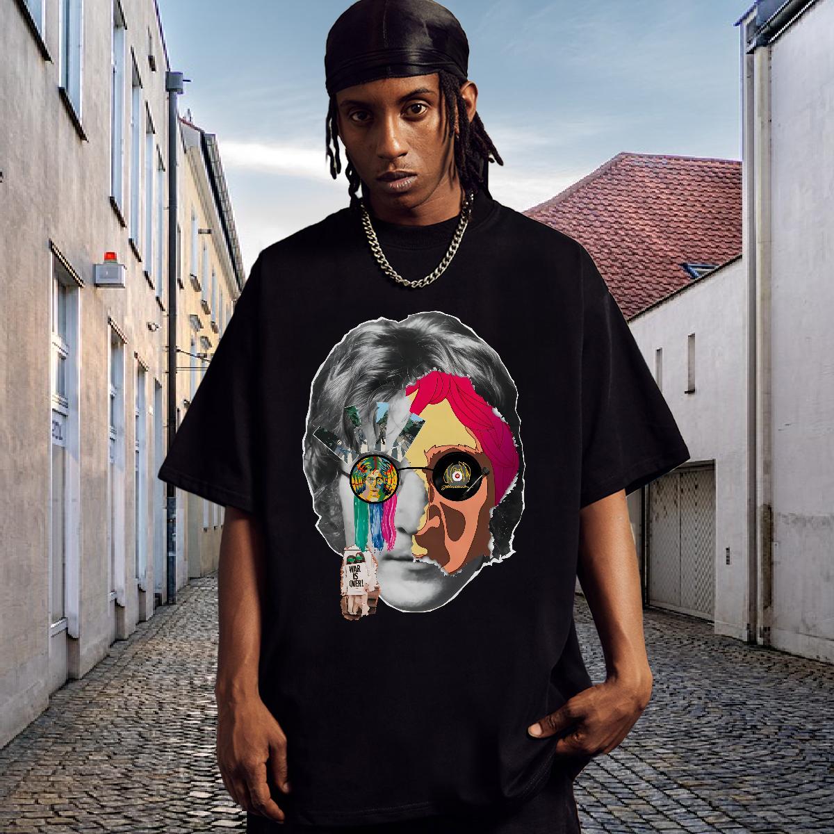 Classic Casual T-Shirts Cartoon Print Tshirt for Man Woman Casual Daily Wear Round Neck Short Sleeve Loose Tops