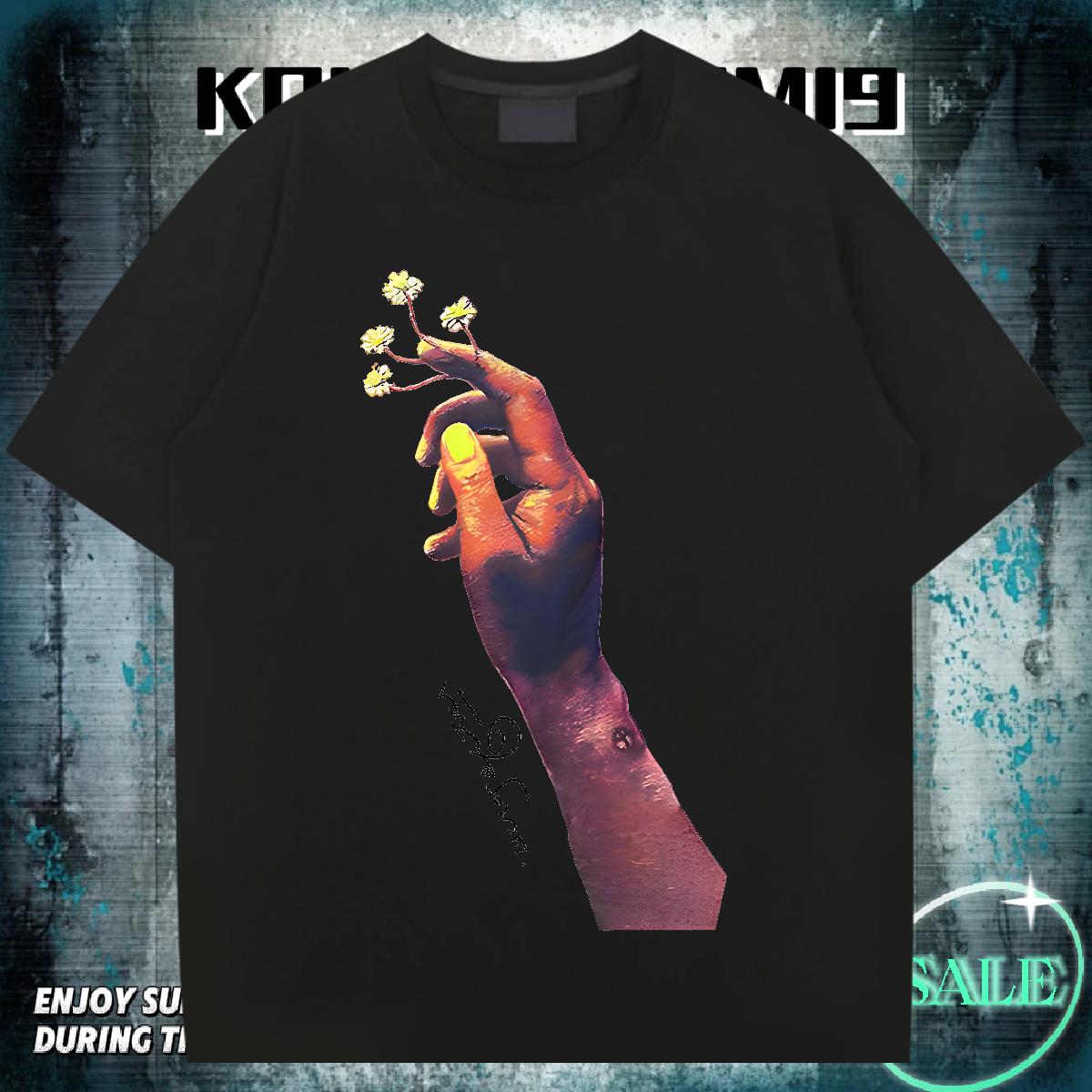 5A Mens T Shirts Street Crew Neck Cotton Breathable Men Tops Tees New Designer Graphic Tee Shirt