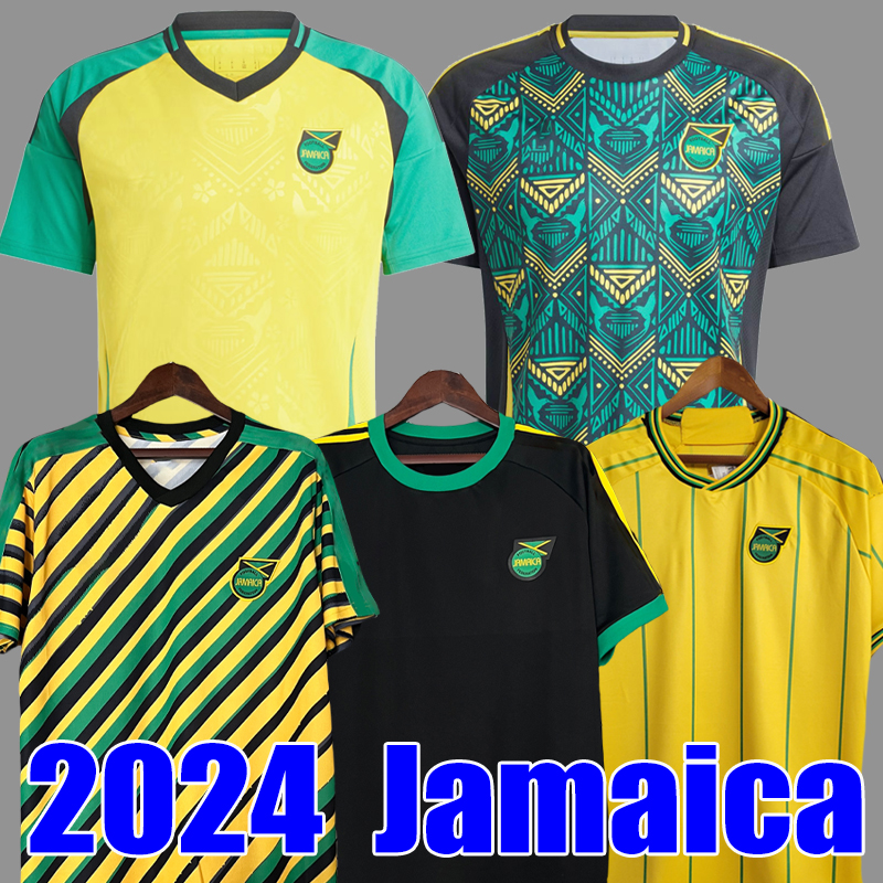 2024 Jamaica soccer jerseys home blue 23 24 25 training yellow away black Football Shirts