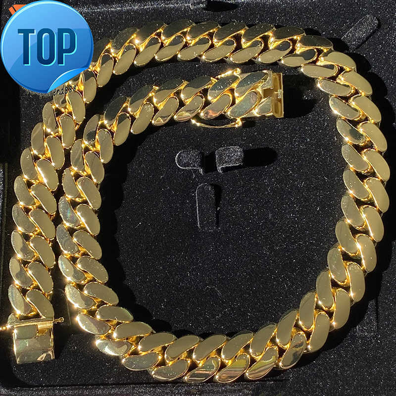Sier Custom Design k Gold Plated Miami Cuban Chain Necklace For Men And Women