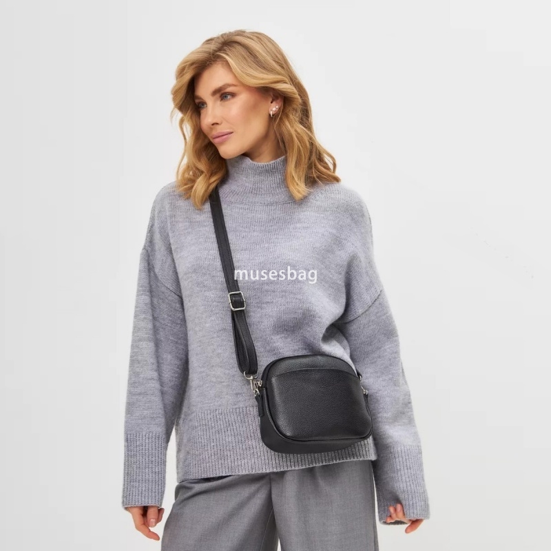 High quality women's fashionable crossbody bag, women's retro casual shoulder bag small round bag versatile simple and high-end small square