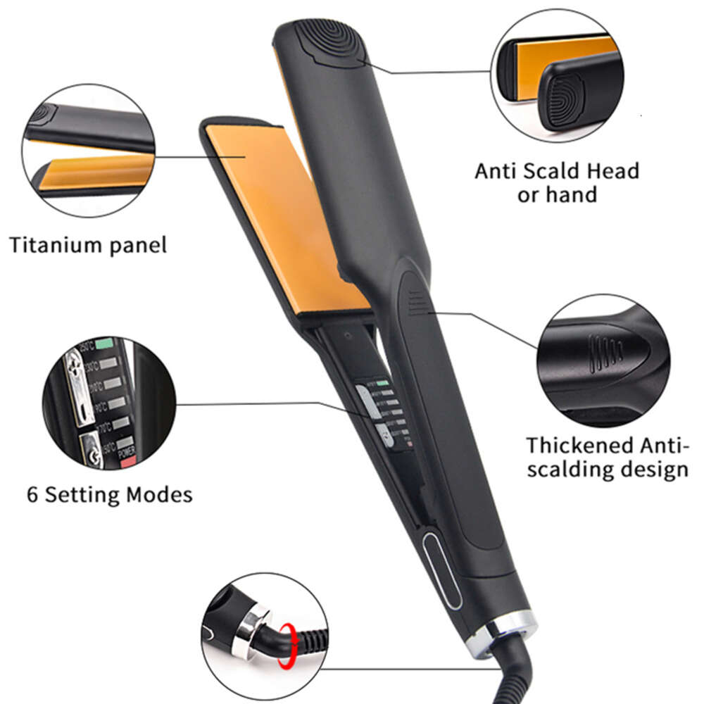 Hair Straigher Brush Hot Sales Titanium 480F And Private Label Ceramic Flat Iron Hair Straightener