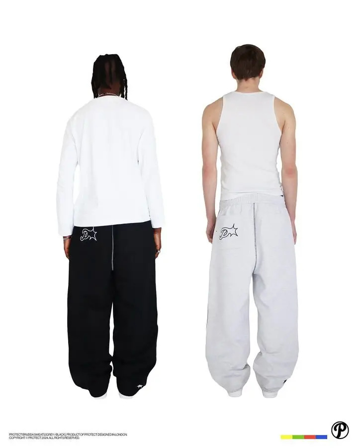 PROTECT Sweatpants Y2K Pants Hip Hop Letter Embroidery Baggy Casual Pants Mens Womens Fashion Elastic Waist Jogging Pants 240527