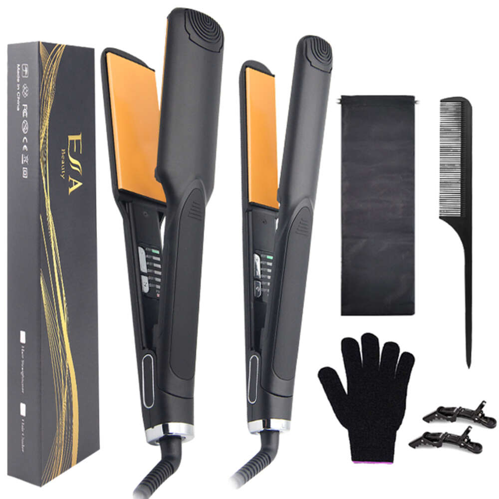 Hair Straigher Brush Hot Sales Titanium 480F And Private Label Ceramic Flat Iron Hair Straightener