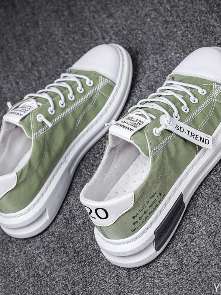 Summer Comfortable Breathable Canvas Arrival Men Sneakers Casual Walking Flats Lace-up Fashion Man Vulcanized Shoes