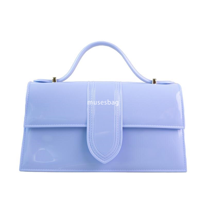 Multi color PVC Barbie Jelly Bag Fashionable and Versatile Large Capacity Handbag Anti Dirt and Easy to Wash Summer Women's Crossbody Bag