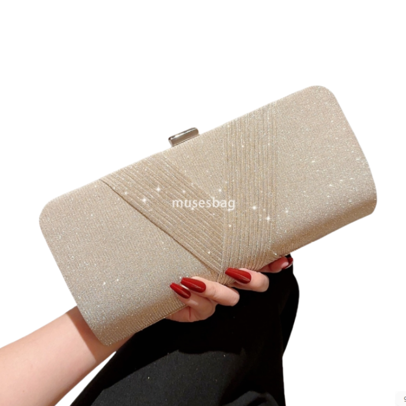 High quality women's designer from Europe and America, holding stylish and shiny banquet socialites high-end banquet bags classic chain crossbody
