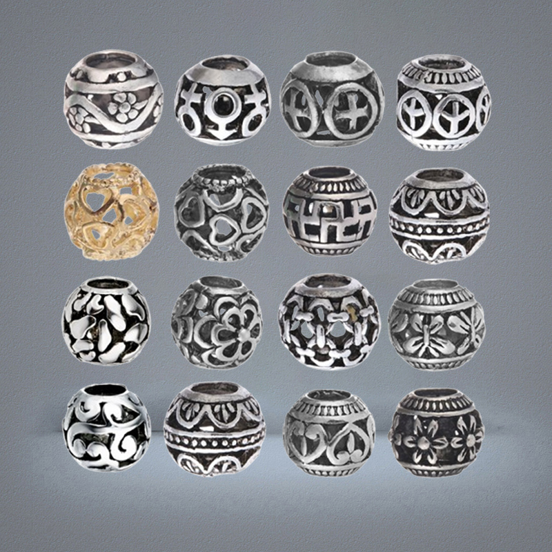 Ancient silver Metals Loose Beads Original Charms Bracelets Pendant Trinket Jewelry For Women DIY Making