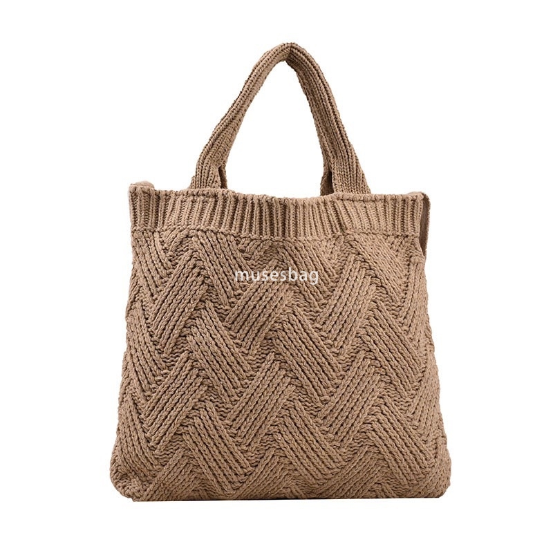 High quality niche design new knitted bag woven bag shoulder bag large capacity tote bag bohemian style crossbody bag women's bag
