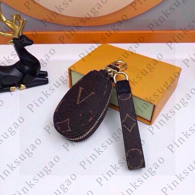 Pink sugao key chain coin purse high quality Luxury accessories Buckle cute Keychain Handmade Designer genuine Leather Keychains Men Women Bag Pendant 66824060560