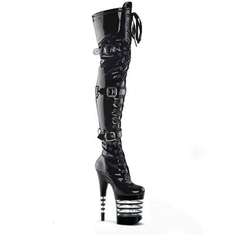 Winter New Net Red Women's High Quality Over The Knee Boots 20Cm Stiletto 10Cm Waterproof