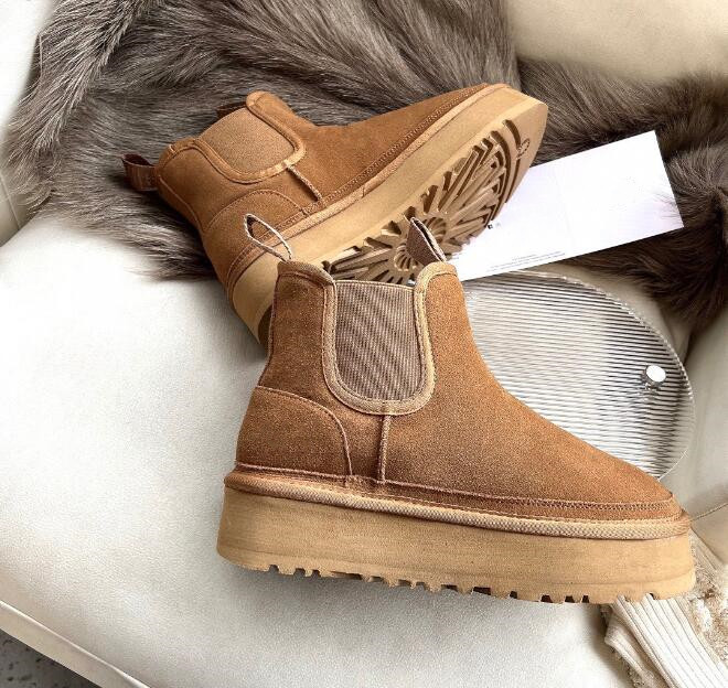 Women Platforms Shorts boots Fashion Thick Bottom Winter Fur Cotton Boots Shoes
