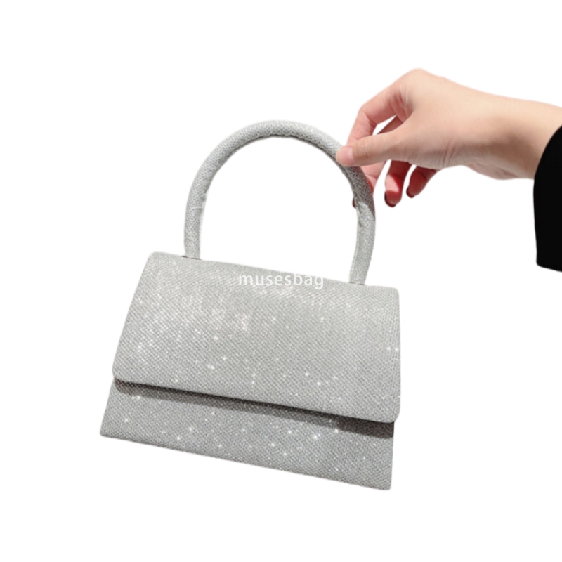 High quality women sequin high-end shoulder bag with magnetic buckle simple and practical handheld dinner bag women bag princess fashion diagonal cros