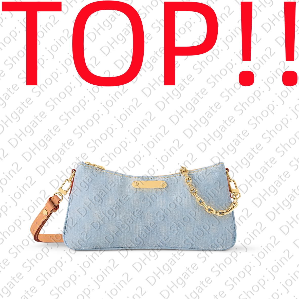 Shoulder Denim Bags TOP. M83532 LIV POCHETTE Lady Designer Handbag Purse Hobo Satchel Clutch Evening Tote Shopping Chain Bag Accessoires Shopper