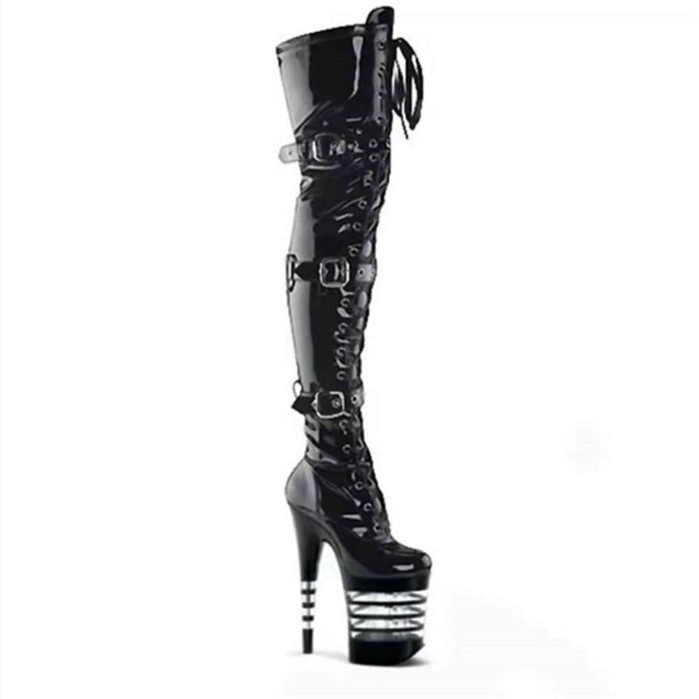 Winter New Net Red Women's High Quality Over The Knee Boots 20Cm Stiletto 10Cm Waterproof