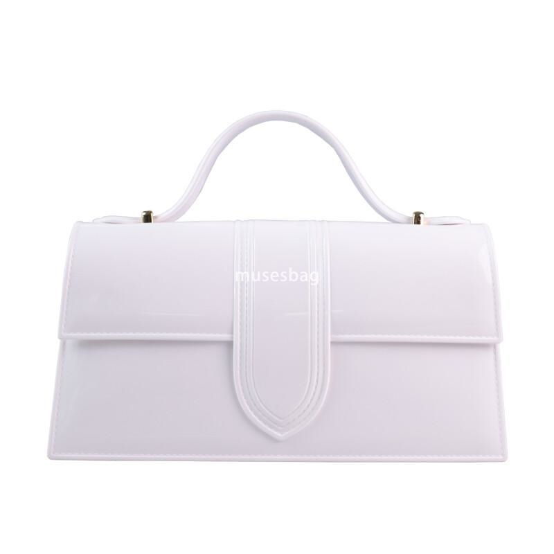 Multi color PVC Barbie Jelly Bag Fashionable and Versatile Large Capacity Handbag Anti Dirt and Easy to Wash Summer Women's Crossbody Bag