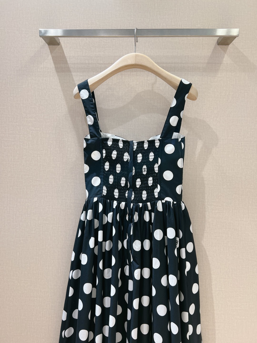 2024 New Poplin Cotton polka dot camisole dress