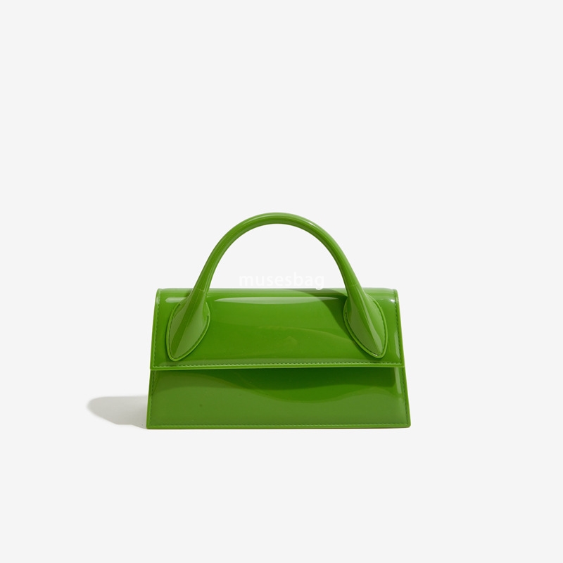 Niche Design Fashion PVC Handheld Jelly Bag New Outdoor Crossbody Bag Women Versatile Single Shoulder Bag Small Square Bag