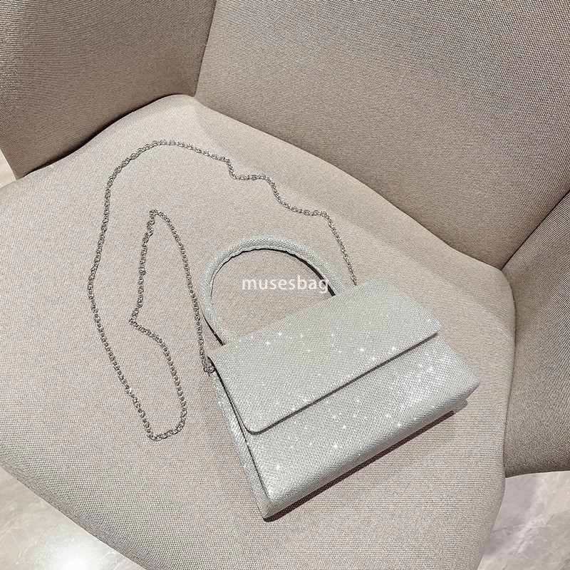 High quality women sequin high-end shoulder bag with magnetic buckle simple and practical handheld dinner bag women bag princess fashion diagonal cros