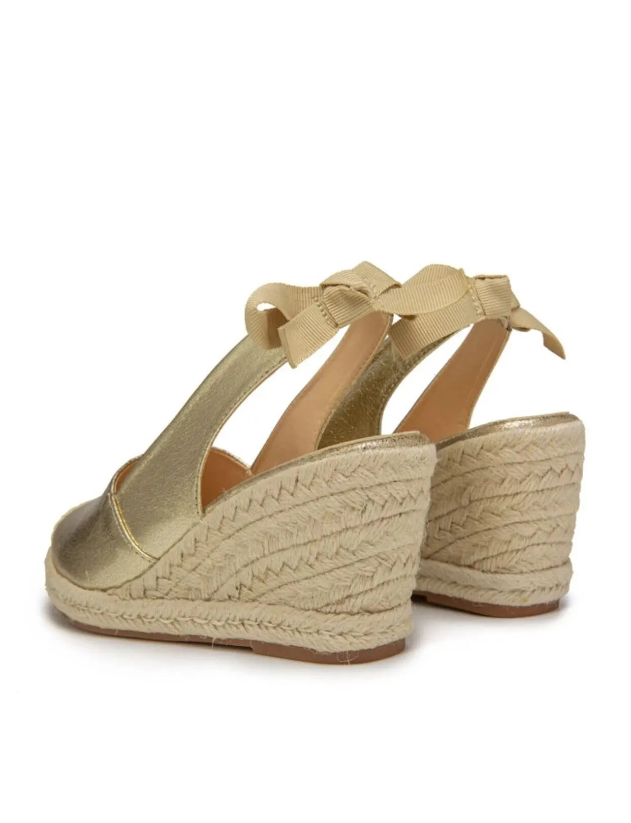 Wedges Sandals For Women Closed Toe Bandage Espadrille Stylish Shoes TDL-J26GD 240528