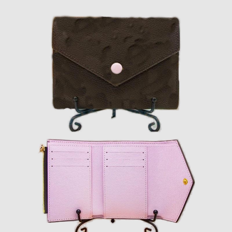 Real leather designer women card holder coin purse solid letter old flower portafoglio vintage portable flap small wallet classic popular xb172 C4