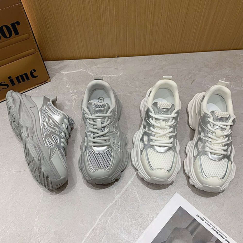 Ddmytiger Ddmytiger Daddy Vulcanize Women Four Seasons New Casual All Match Ladies Light Breathable Thick Sole Increase Running Shoes