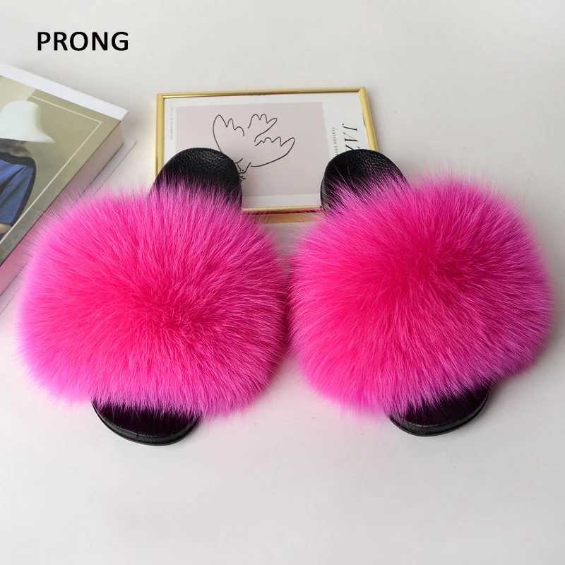 Women Fluffy Summer Furry Slides Slippers Indoor Fuzzy Flip ps Casual Outdoor Flat Ladies Fur Sandals Plush House Sh