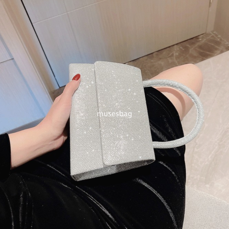 High quality women sequin high-end shoulder bag with magnetic buckle simple and practical handheld dinner bag women bag princess fashion diagonal cros