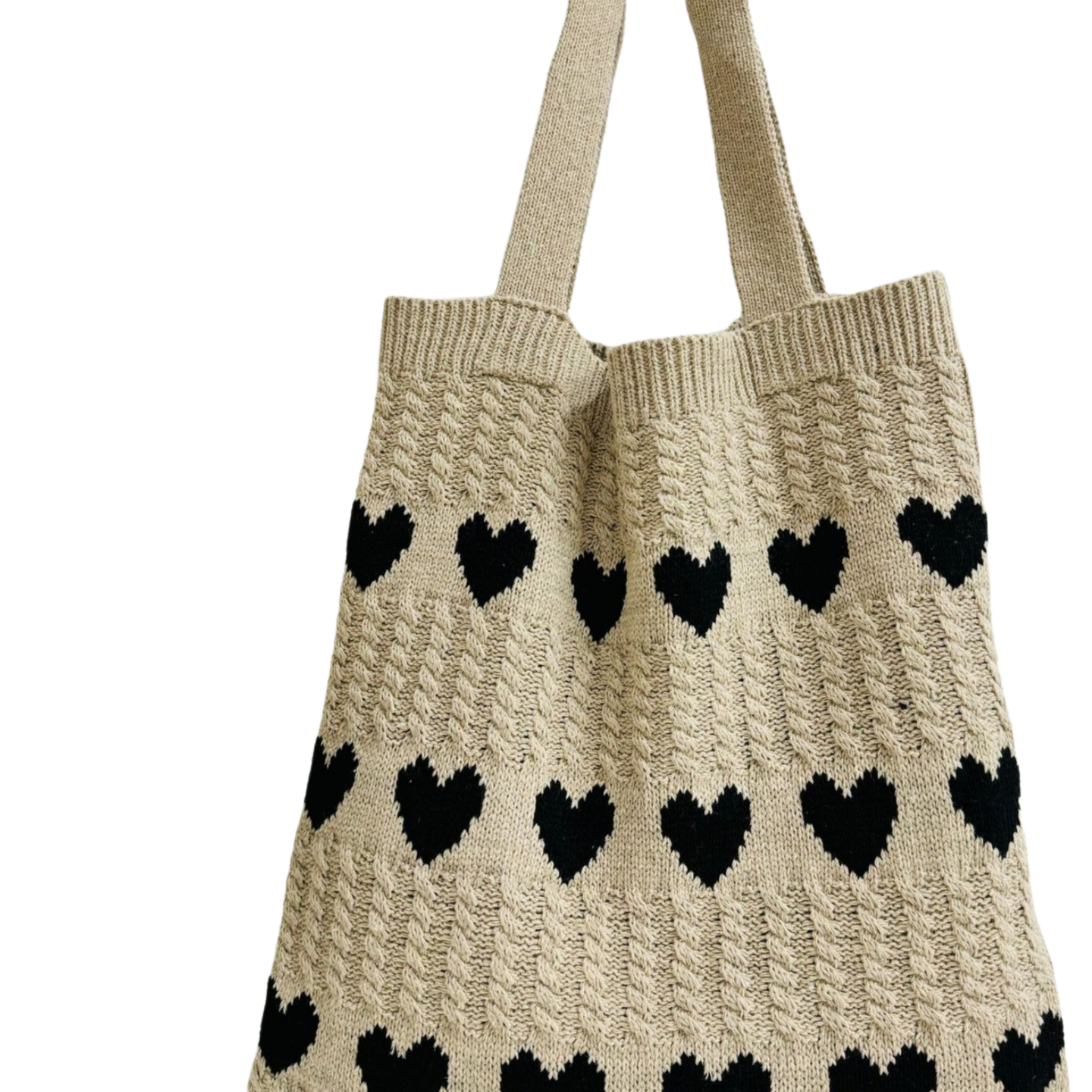 New Instagram minimalist and stylish bag knitted bag love bag woolen woven bag commuting high-capacity tote bag women bag