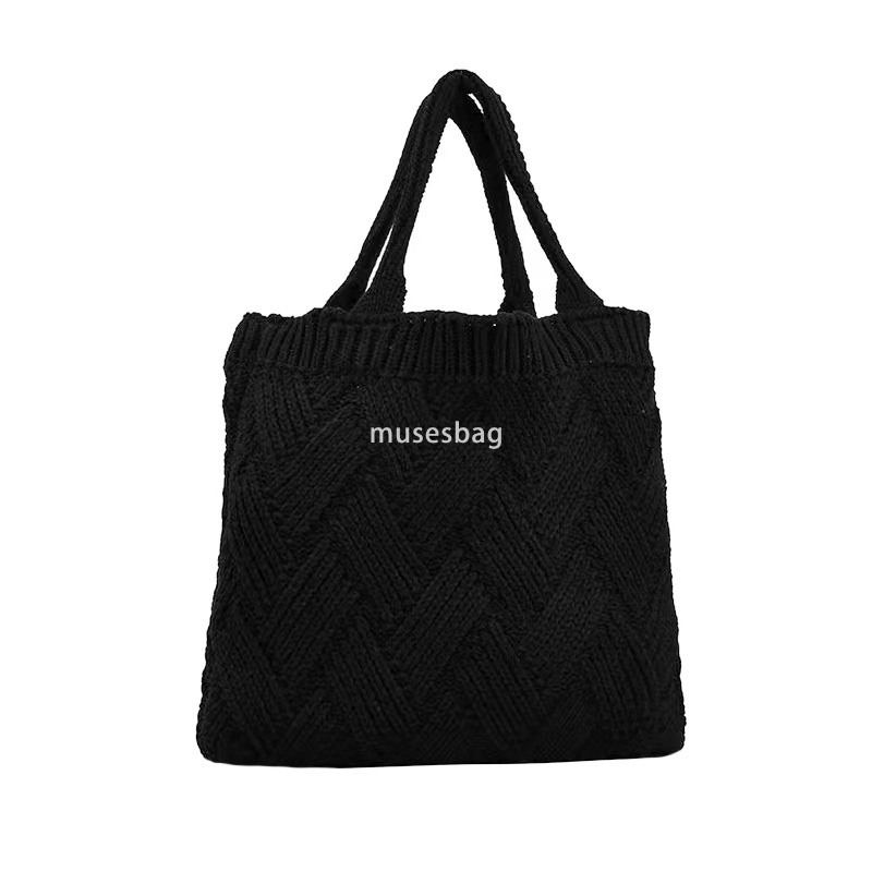High quality niche design new knitted bag woven bag shoulder bag large capacity tote bag bohemian style crossbody bag women's bag