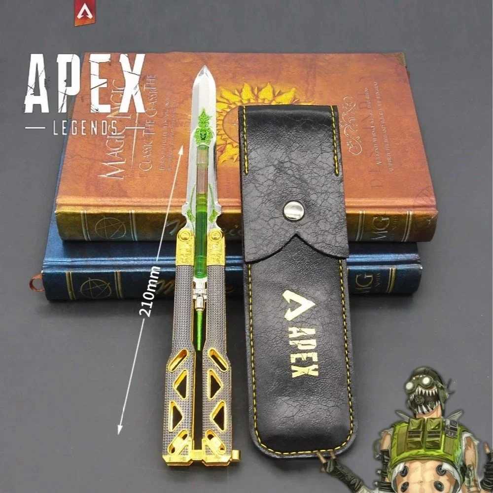 Novelty Games Apex Heirloom Octane Heirloom Butterfly Knife Game Keychain Knife Katana Swordsman Gift Childrens Toy T240607