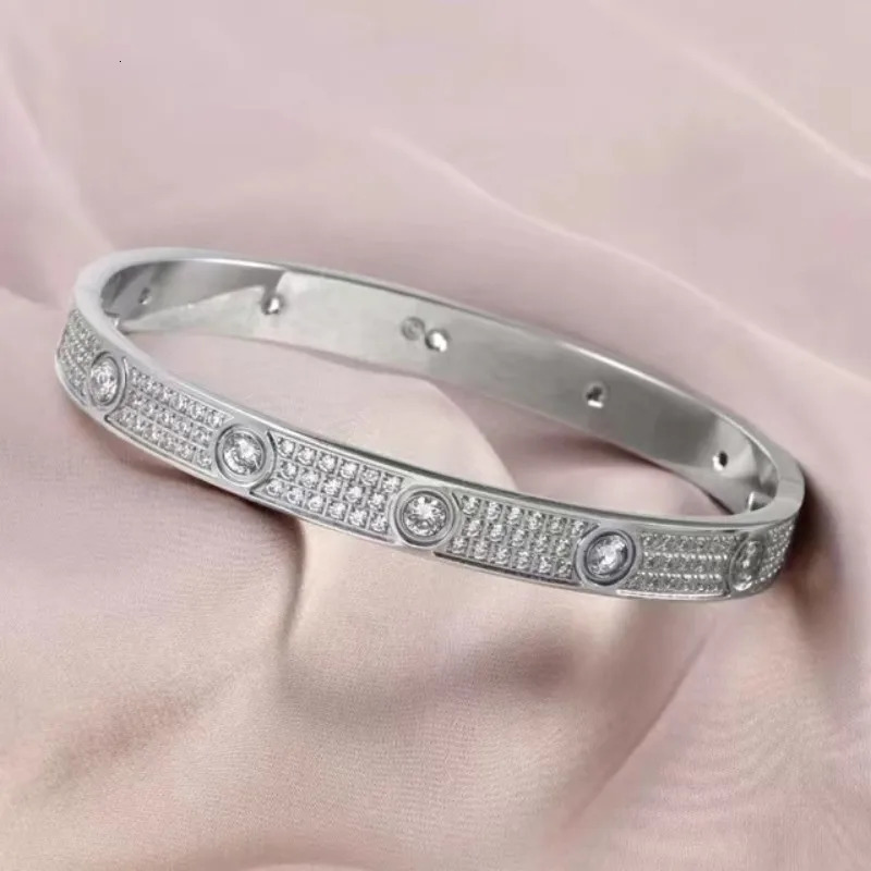 Zircon Steel Mens Bracelet High Never Fade Quality Stainless Womens Birthday Jewelry Gift 240604 - view 4