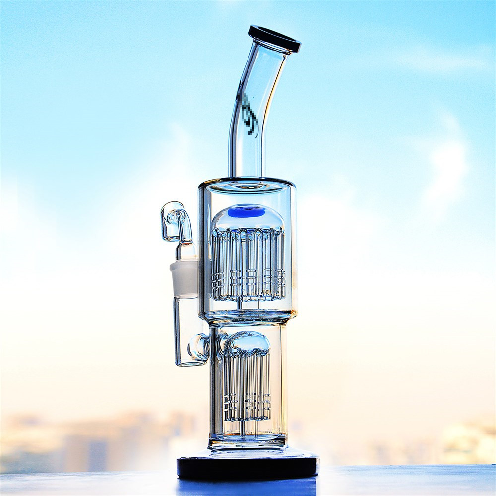 2026 New Thick Glass Bong Hookahs Bubbler Arm Tree Diffused Percolator Water Pipes Matrix Perc Smoking Accessory Free Shipping