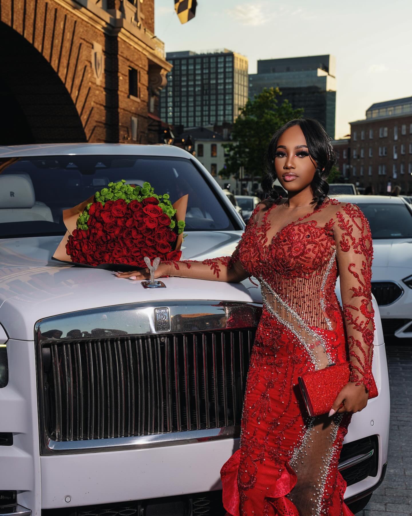 2024 Aso Ebi Plus Size Red Mermaid Prom Dress Lace Beaded Vintage Evening Formal Party Second Reception 50th Birthday Engagement Thanksgiving Gowns Dr