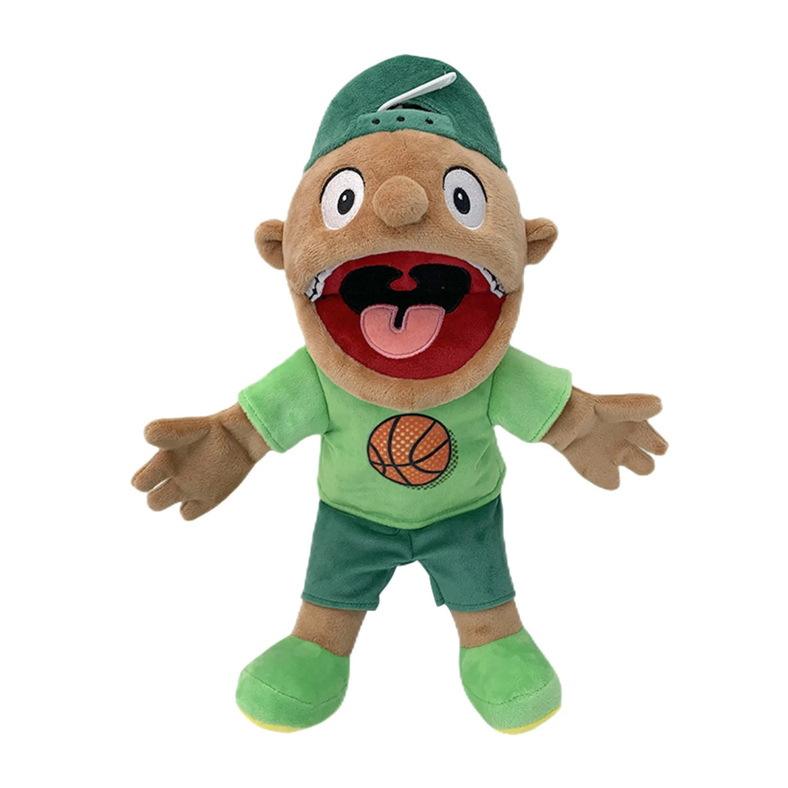 Jeffy Hand Puppet Feebee Rap Singer Zombie Plush Doll Toy Talk Show Puppet Parent Childrens Activity Playhouse Childrens Gift 240514
