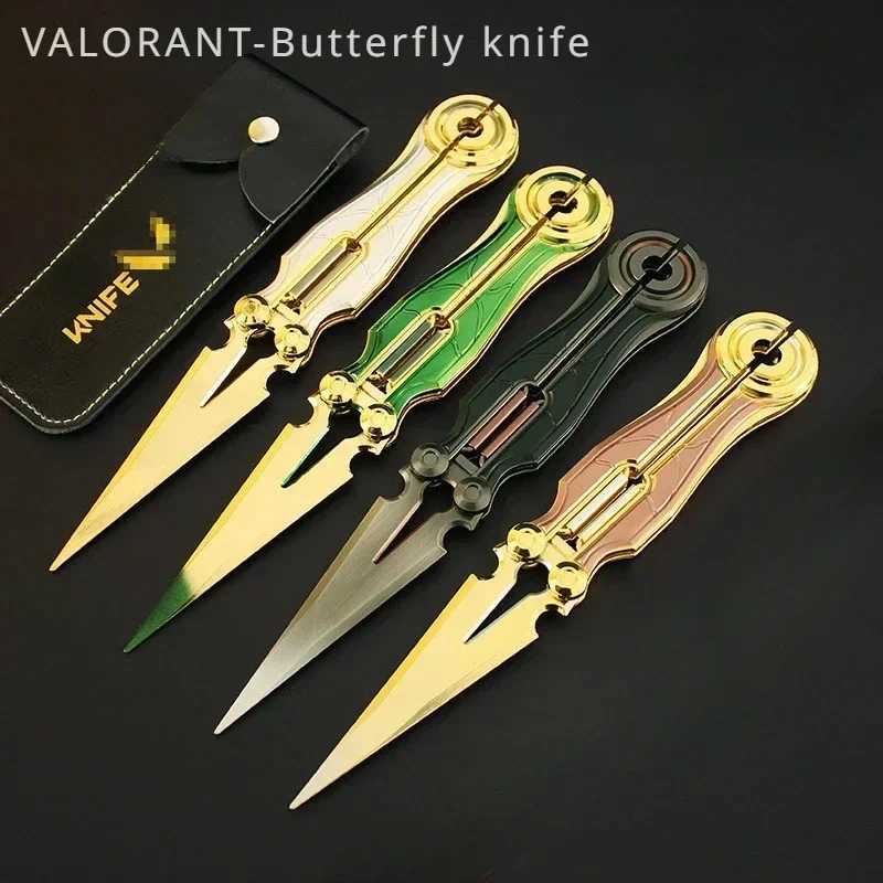 Novelty Games Brave Perimeter Fearless Contract Magic Spark Butterfly Throwing Knife Electric Light Model 21CM Role Playing Sword Toy T240607