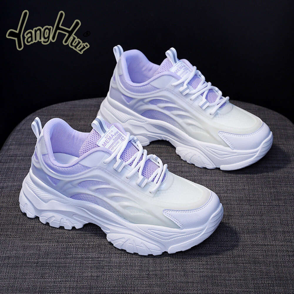 Ddmysports Mixed Colors Breathable Platform Sneakers New Casual All Match Mesh Lightweight Sprots Running Shoes Fashion Spring Autumn OUTDOOR