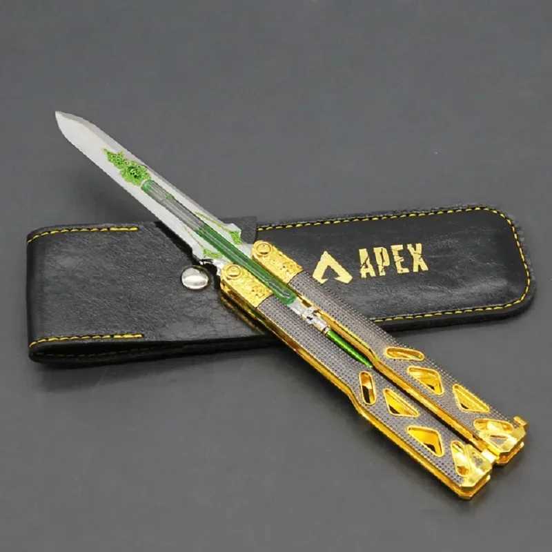 Novelty Games Apex Heirloom Octane Heirloom Butterfly Knife Game Keychain Knife Katana Swordsman Gift Childrens Toy T240607