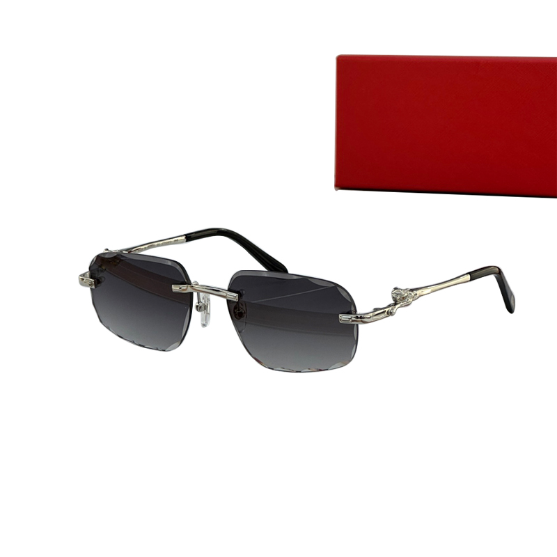 Diamond Cut Sunglasses Vintage cutting Rimless Sun Glasses Luxury Designer popular Shades 0281 retro eyewear original quality cat eye famous brand for men women