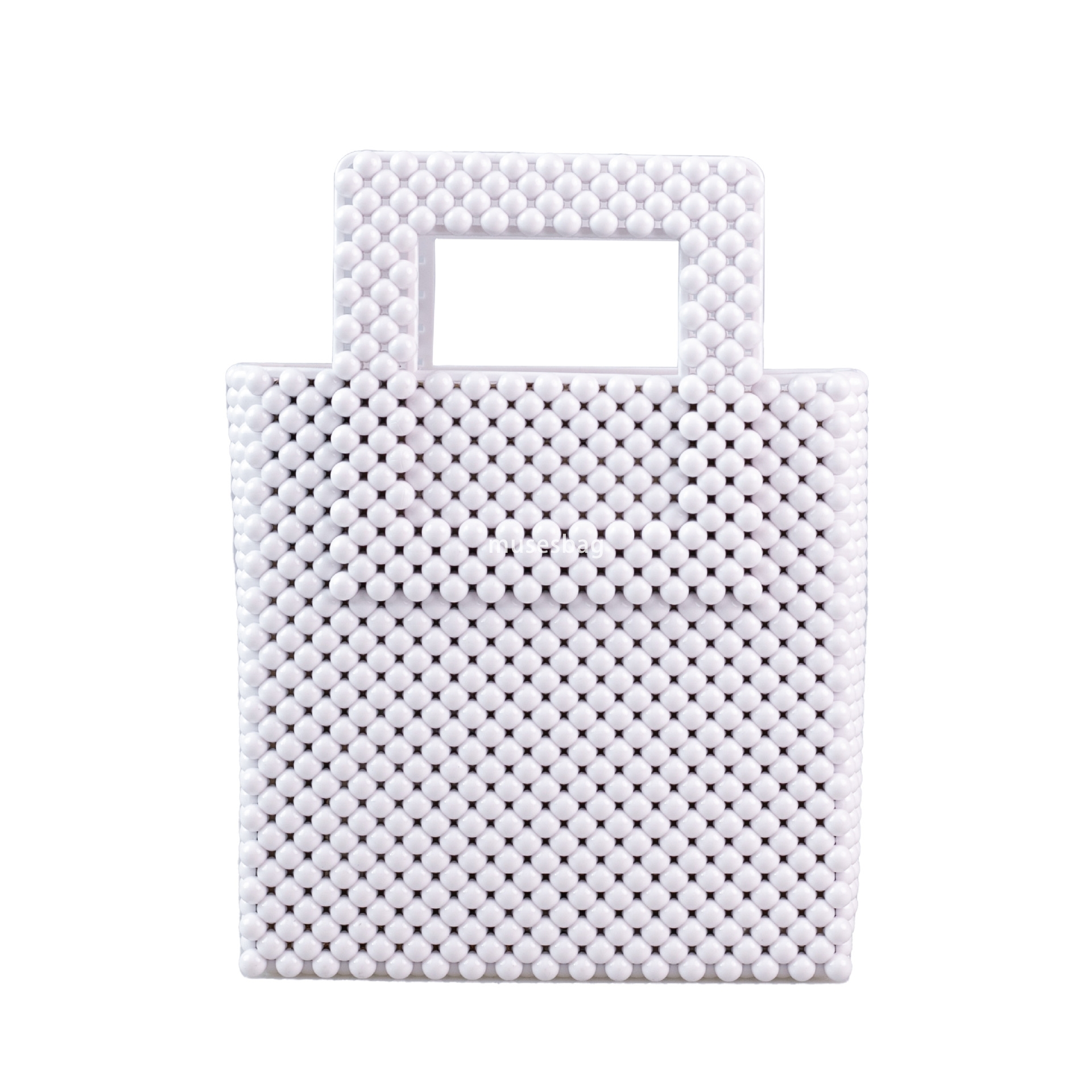 High quality dopamine PVC Barbie jelly bag fashionable and versatile woven vegetable basket dirt resistant and easy to wash summer women handbag