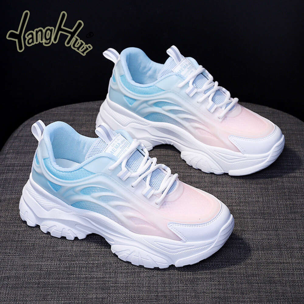 Ddmysports Mixed Colors Breathable Platform Sneakers New Casual All Match Mesh Lightweight Sprots Running Shoes Fashion Spring Autumn OUTDOOR