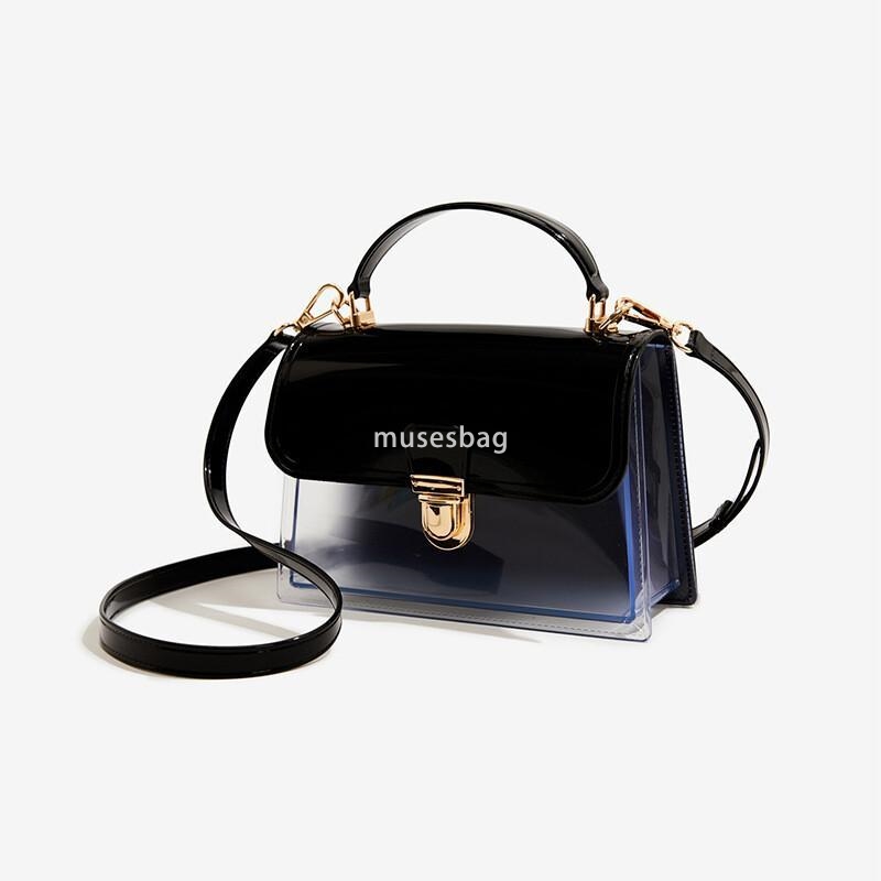 Fashionable PVC new crossbody bag Barbie jelly bag handbag fashionable and versatile resistant to dirt and easy to wash summer shoulder bag