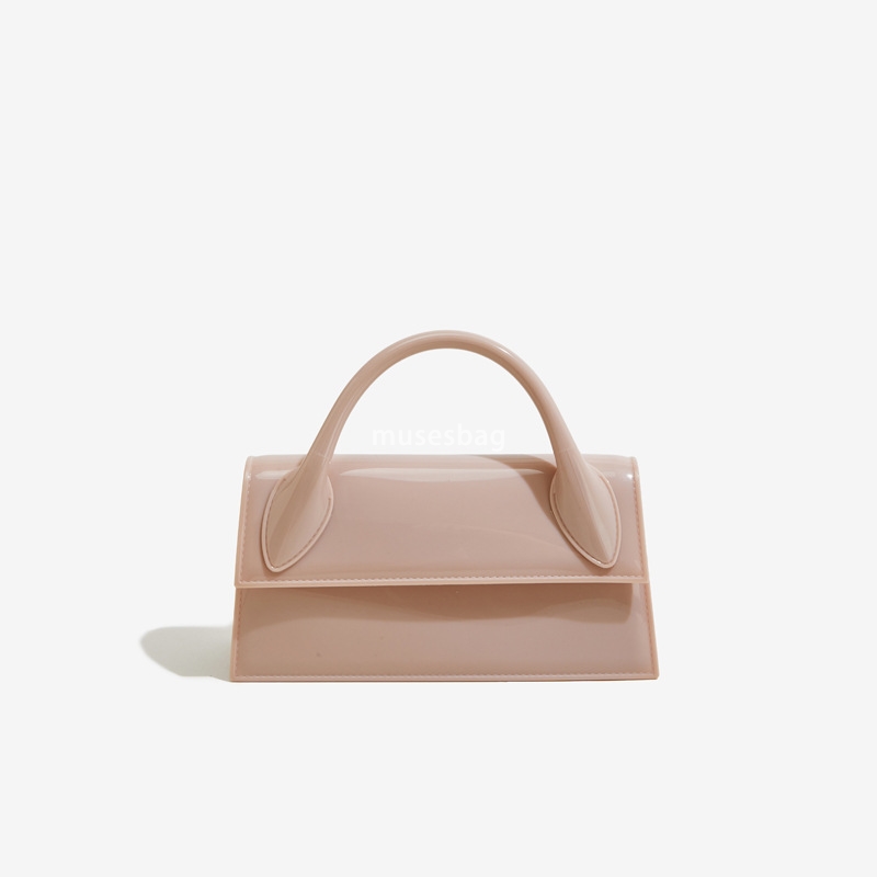 Niche Design Fashion PVC Handheld Jelly Bag New Outdoor Crossbody Bag Women Versatile Single Shoulder Bag Small Square Bag