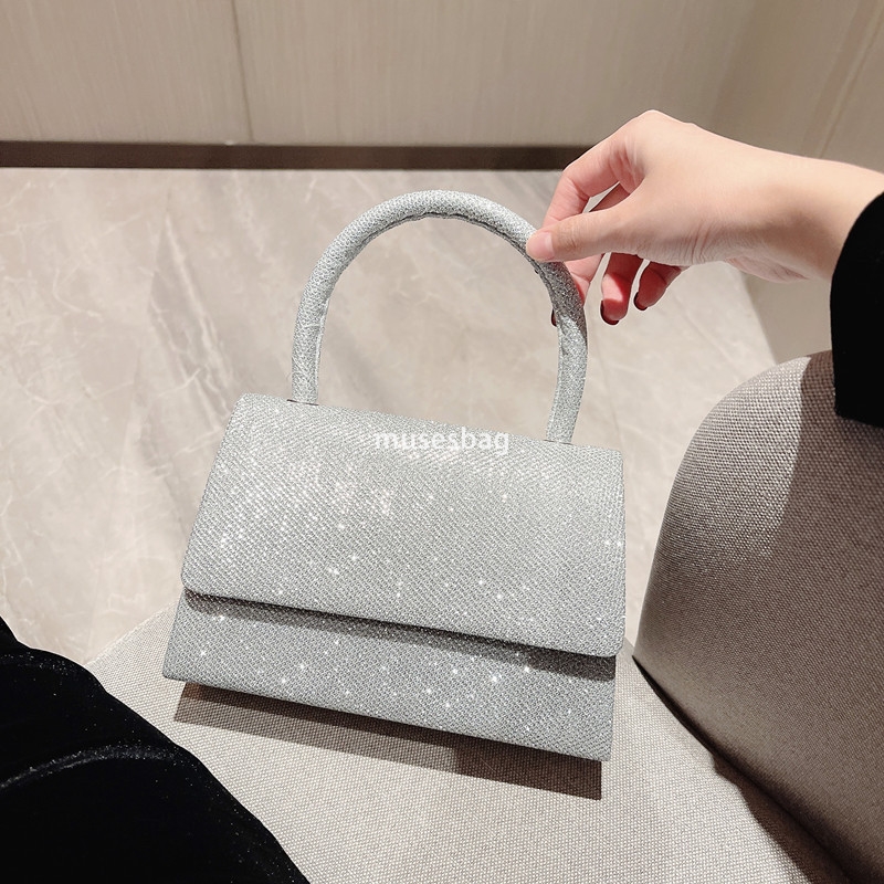 High quality women sequin high-end shoulder bag with magnetic buckle simple and practical handheld dinner bag women bag princess fashion diagonal cros