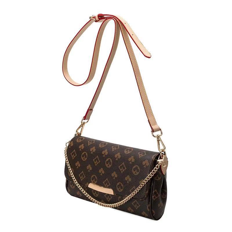 Elegant Female Designer Shoulder Bag  PU Leather, Chain-Strap, Versatile 27CM for Everyday Use