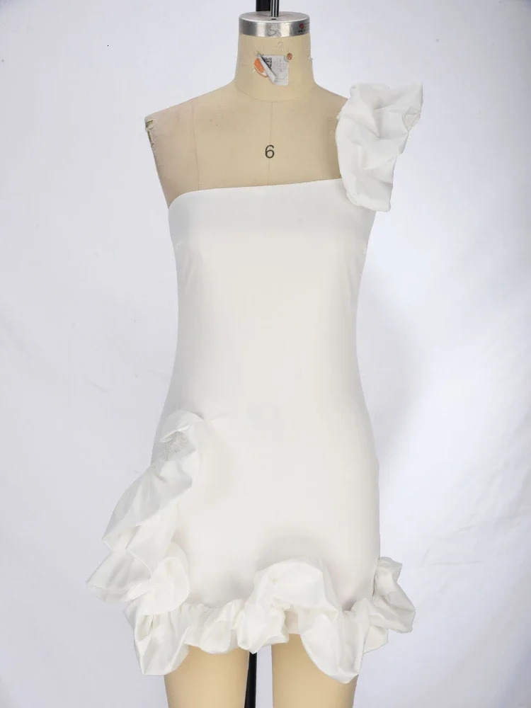 DAENERYS RES Elegant Evening Prom Dress For Women Sleeveless Sexy Summer Patchwork Pleated Mini Dress Traf Official Store 240529